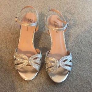 Silver sandals 2”